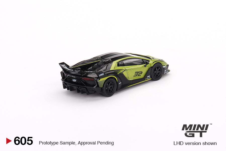 Mini GT MGT00605 Lamborghini LB-Silhouette WORKS Aventador GT EVO Lime