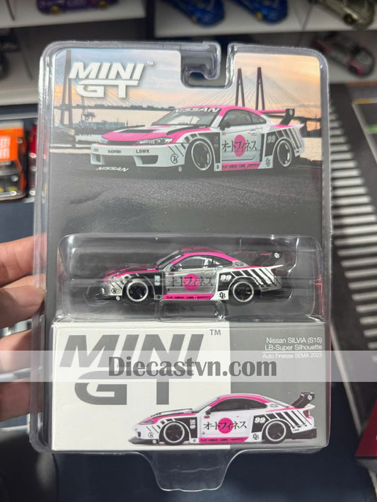 Mini GT MGT00781 Nissan LB-Super Silhouette S15 SILVIA Auto Finesse SEMA 2023 (Chase)