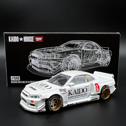 Kaido house KHMG049 Nissan Skyline GT-R (R34) White (CHASE)