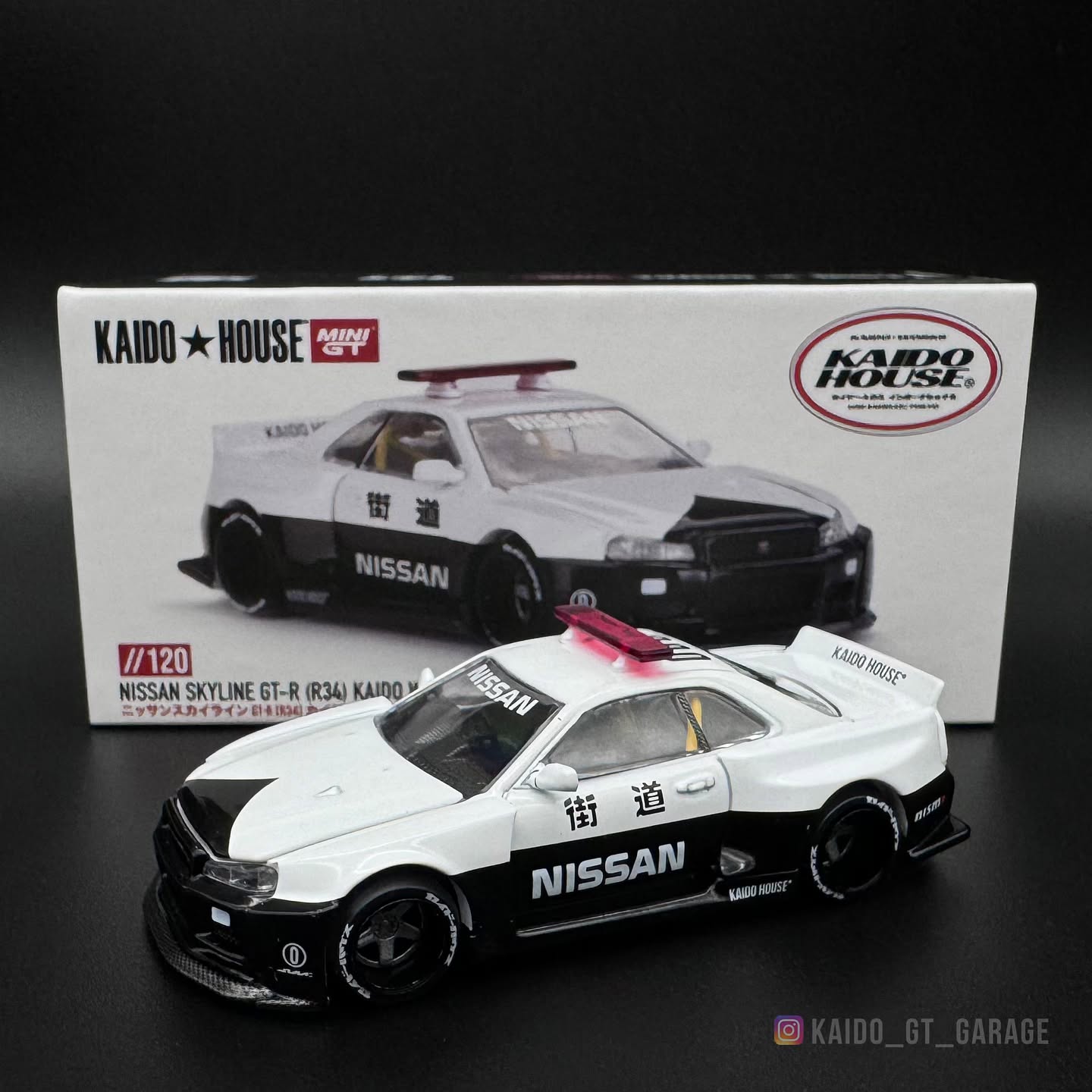 Kaido house KHMG120 Nissan Skyline GT-R (R34) KAIDO WORKS V2 Aero Japan Police