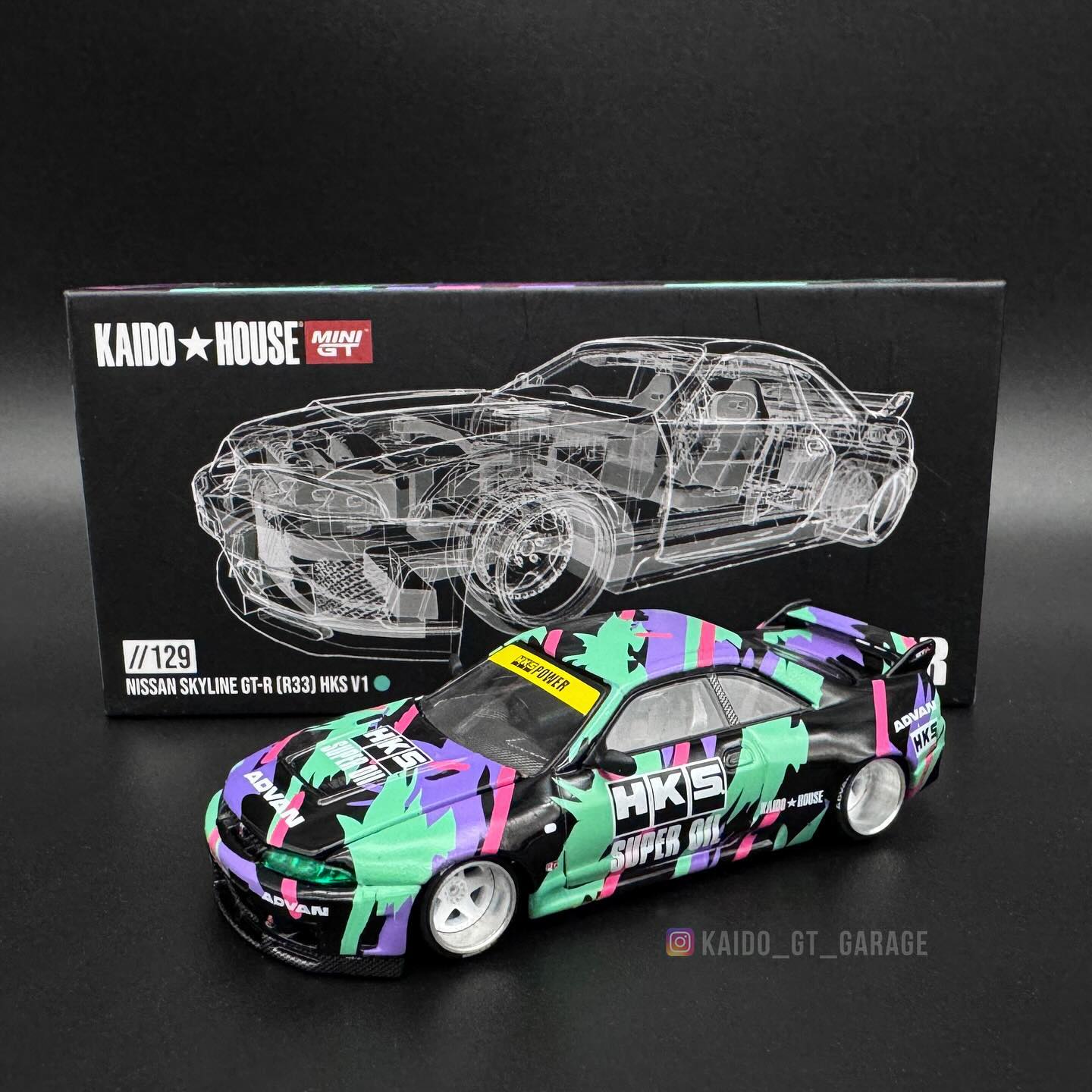 Kaido house KHMG129 Nissan Skyline GT-R (R33) HKS V1