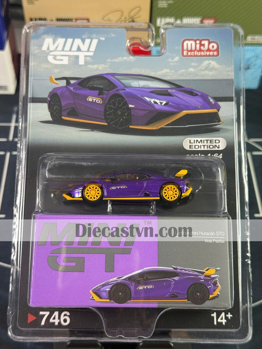 Mini GT MGT00746 Lamborghini Huracán STO Viola Pasifae (Chase)