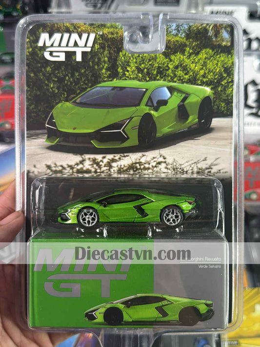 Mini GT MGT00789 Lamborghini Revuelto Verde Selvans (Chase)